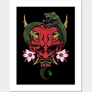 Oni Snake Posters and Art